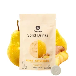 12 pastilles d'hydratation Solid drink poire et gingembre vitamines C et B