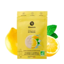 12 pastilles d'hydratation Solid drink citron vitamine C