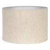 Abat jour en coton grège d30cm - Tambour