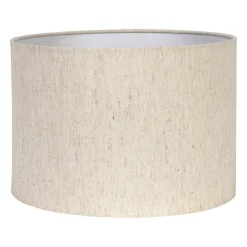Abat jour en coton grège d30cm - Tambour