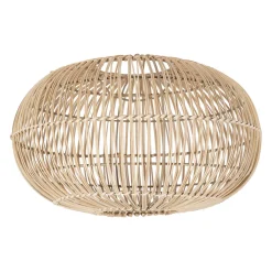 Abat-jour pour suspension en fer et rotin naturel d40cm - Brasil