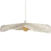 Abat-jour pour suspension en papier blanc d78cm - Louisette