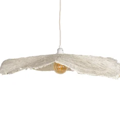 Abat-jour pour suspension en papier blanc d78cm - Louisette