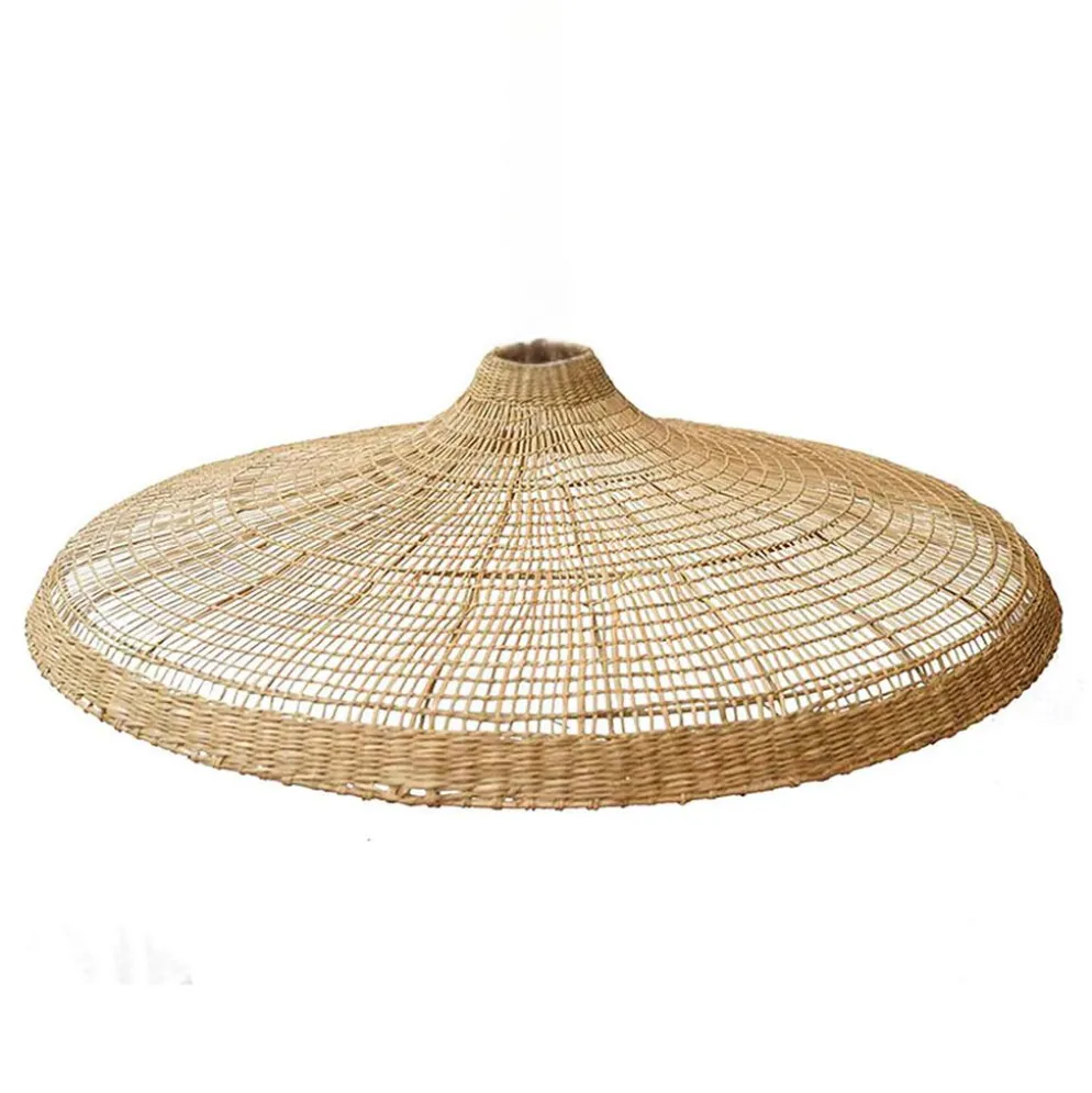 Abat-jour pour suspension en jonc de mer tressé d100cm