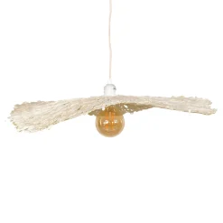 Abat-jour pour suspension en papier blanc d60cm - Louisette