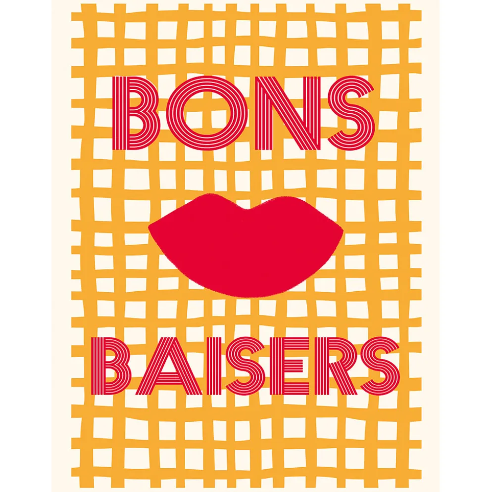 Affiche "Bons baisers" 30x40cm