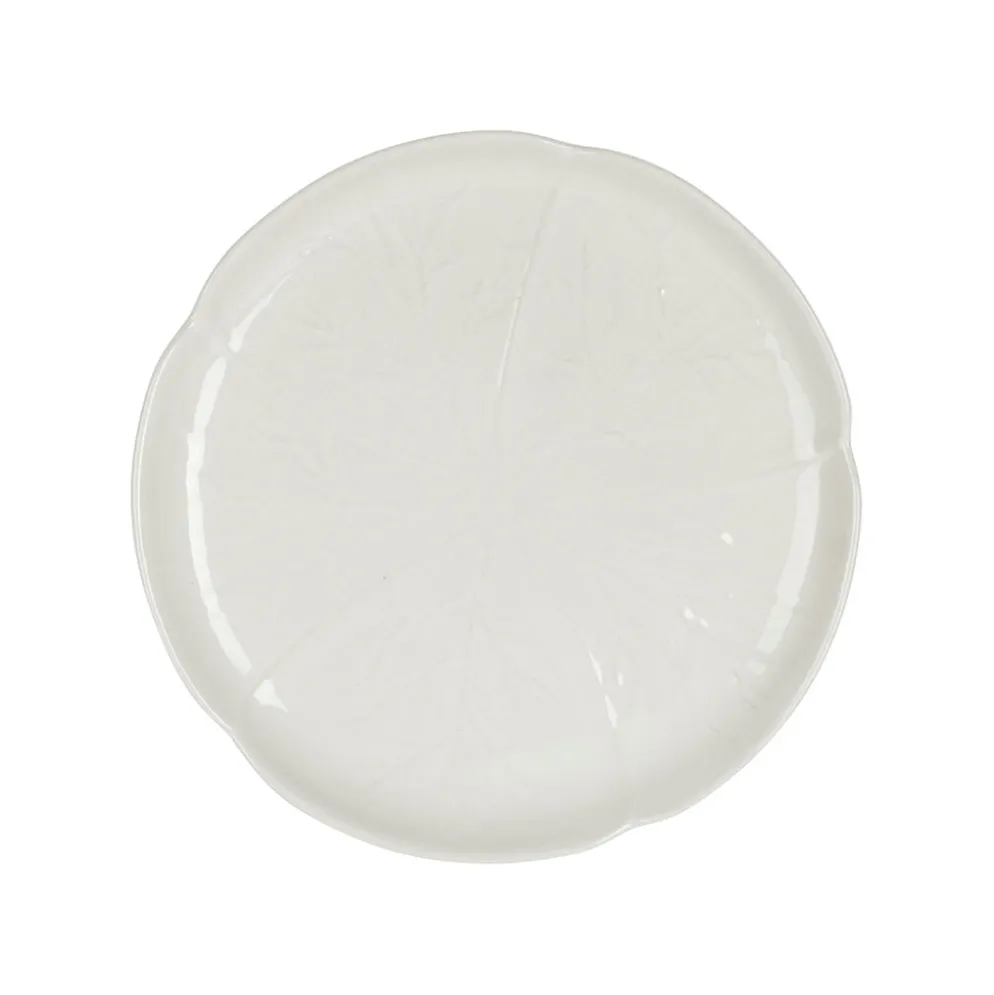 Assiette à dessert chou en grès blanc d21cm