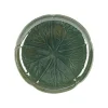 Assiette à dessert chou en grès vert d21cm