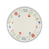 Assiette à dessert en faïence fleurs multicolores d20cm - Marinette