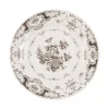 Assiette à dessert en faïence gris d20cm - clothilde