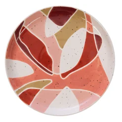 Assiette à dessert en grès terracotta d21cm - Elena