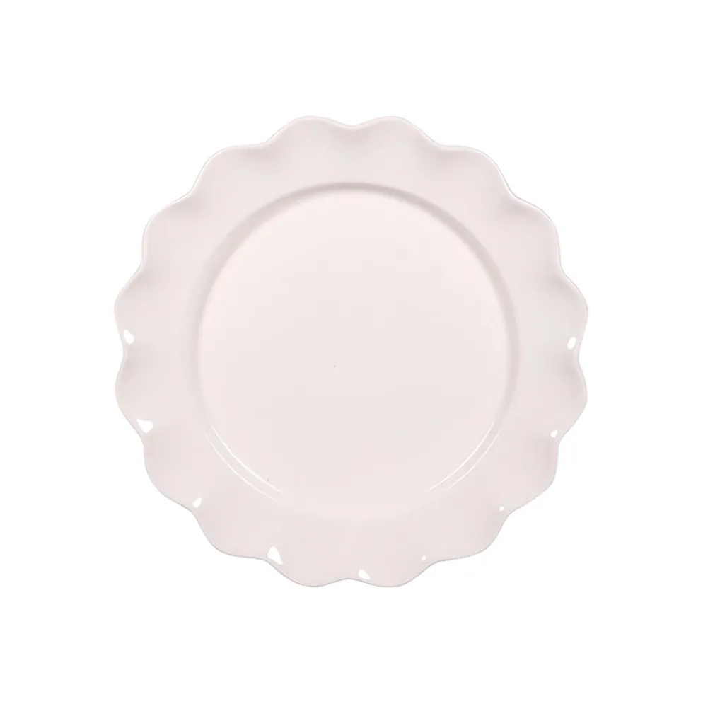 Assiette à dessert en grès beige d21cm - Agra