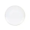 Assiette à dessert en porcelaine lisere doré d20cm