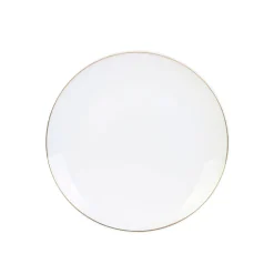 Assiette à dessert en porcelaine lisere doré d20cm