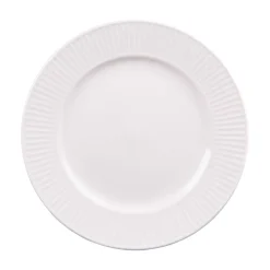 Assiette à dessert en porcelaine blanc d20cm - Lina