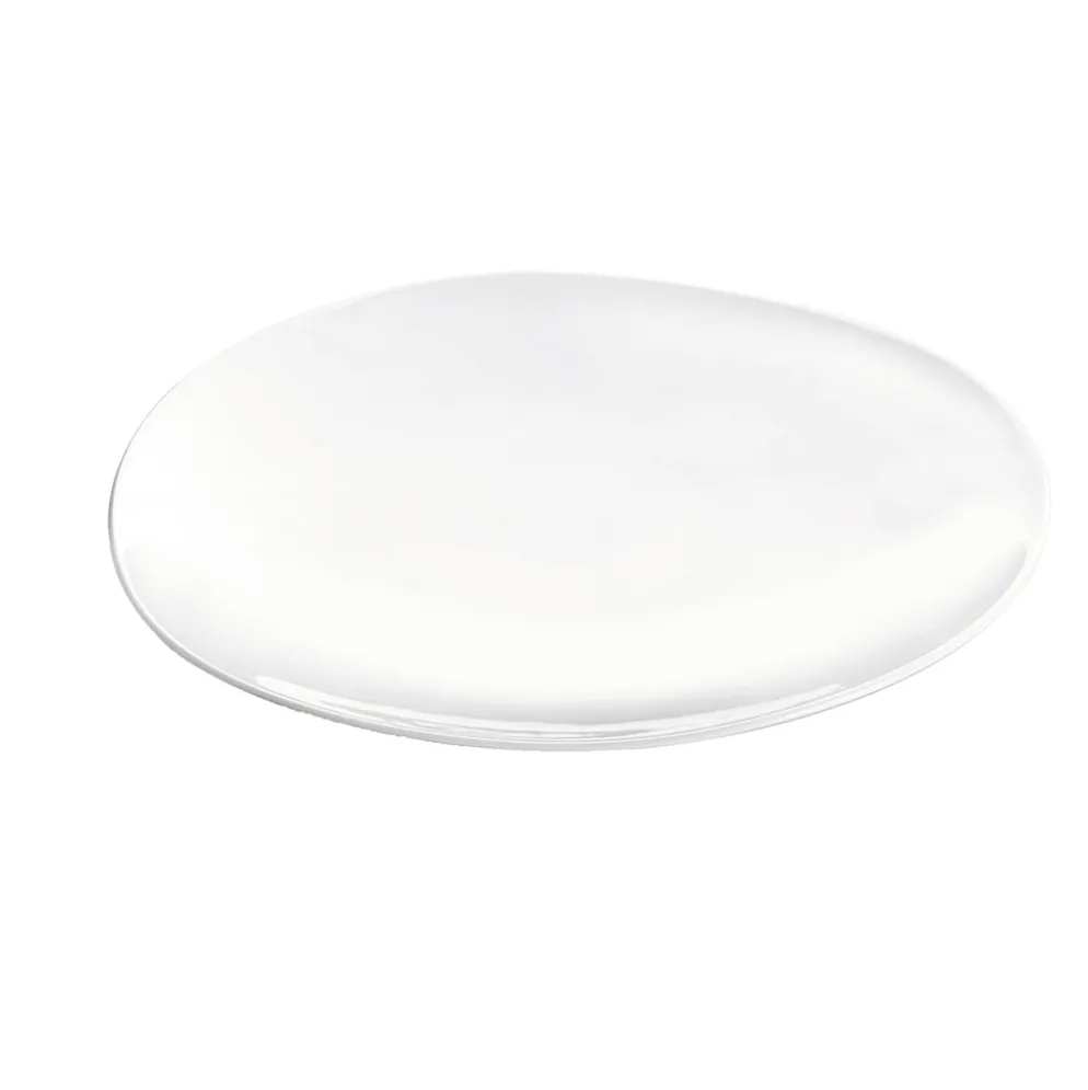 Assiette à dessert en porcelaine blanc d22cm - Galet