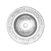 Assiette à dessert en verre d17.5cm - classica