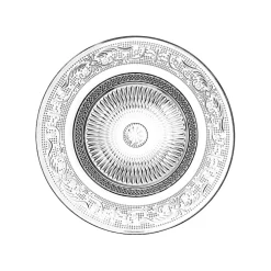 Assiette à dessert en verre d17.5cm - classica