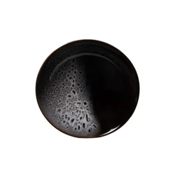 Assiette calotte en grès noir et blanc d19cm - Kyle