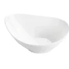 Assiette calotte en porcelaine blanc d19cm - Galet