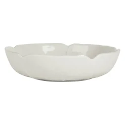 Assiette creuse chou en grès blanc d20cm