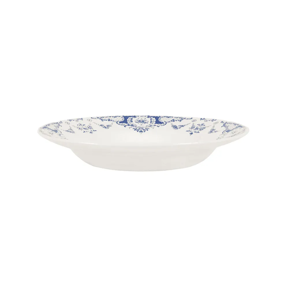 Assiette creuse en faïence bleu d23cm - Clothilde