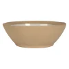 Assiette creuse en grès blanc d18cm - Jade