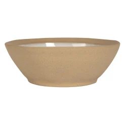 Assiette creuse en grès blanc d18cm - Jade