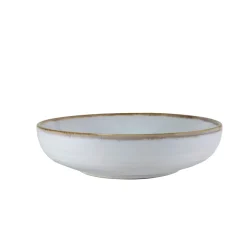 Assiette creuse en grès nacré d19cm - Nori