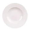 Assiette creuse en porcelaine blanc d23cm - Lina