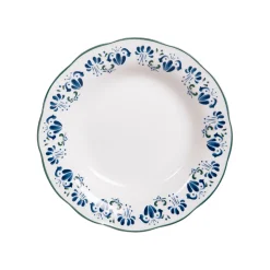 Assiette creuse en porcelaine bleu d22cm - Giverny