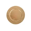 Assiette décorative or pailleté d33cm