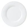 Assiette de présentation en faïence blanc - constance