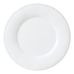 Assiette de présentation en faïence blanc - constance