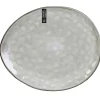 Assiette galet en grès gris d27.5cm - au gres du temps