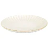 Assiette plate en céramique beige d27cm - Vlora