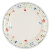 Assiette plate en faïence fleurs multicolores d27cm - Marinette