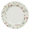 Assiette plate en faïence multicolore d26cm - fleurs champs