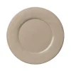 Assiette plate en faïence mastic d28.5cm - constance