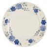 Assiette plate en faïence bleu d27cm - Blandine