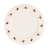 Assiette plate en faience rouge d27cm - Paquerette