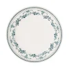 Assiette plate en faience bleu ancien d26cm - faustine