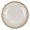 Assiette plate en grès blanc d28cm - Jade