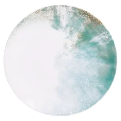 Assiette plate en grès bleu d27cm - Islande