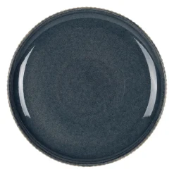 Assiette plate en grès bleu d26cm - Carla