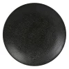 Assiette plate en grès noir d27cm - Vesuvio