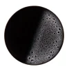 Assiette plate en grès noir et blanc d27cm - Kyle