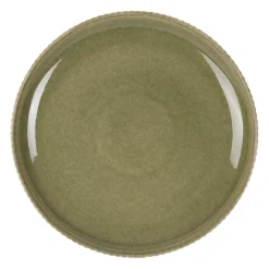Assiette plate en grès sauge d26cm - Carla