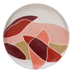 Assiette plate en grès terracotta d26cm - Elena