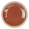 Assiette plate en grès tomette d28cm - Jade